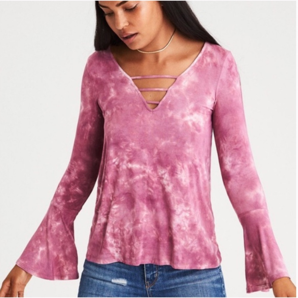 American Eagle tie dye long sleeve